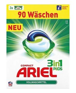 Ariel 3 in 1 Pods Vollwaschmittel, 1er Pack (1 x 90 Waschladungen)